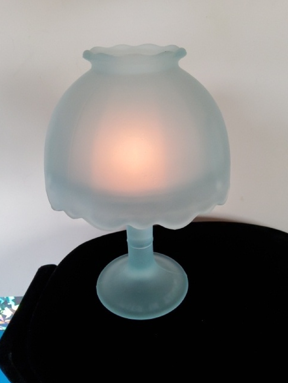 Vintage Made In Taiwan Light Blue Fairy Lamp. - Picture 6 of 8